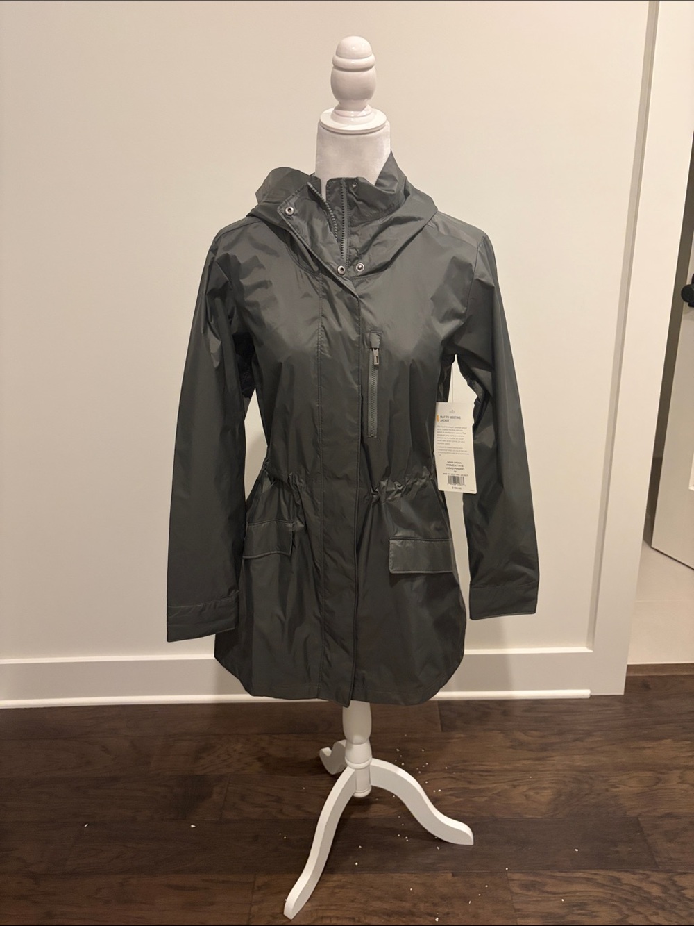 New With Tags Lucy May to Meeting Hooded Rain Jacket Sz M